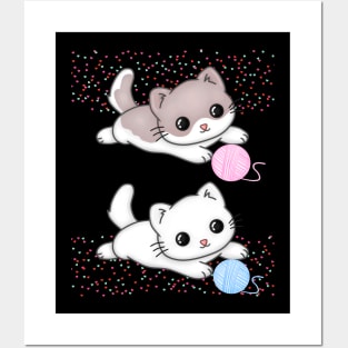 Cat Kawaii Posters and Art